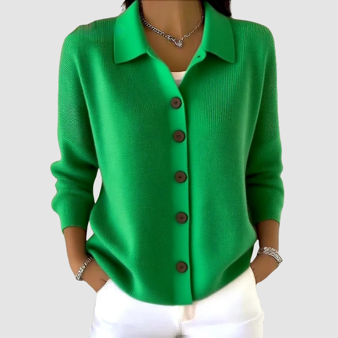 Elena | Button Front Knit Cardigan