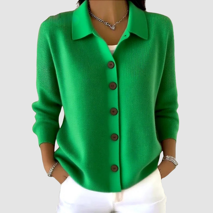 Elena | Button Front Knit Cardigan