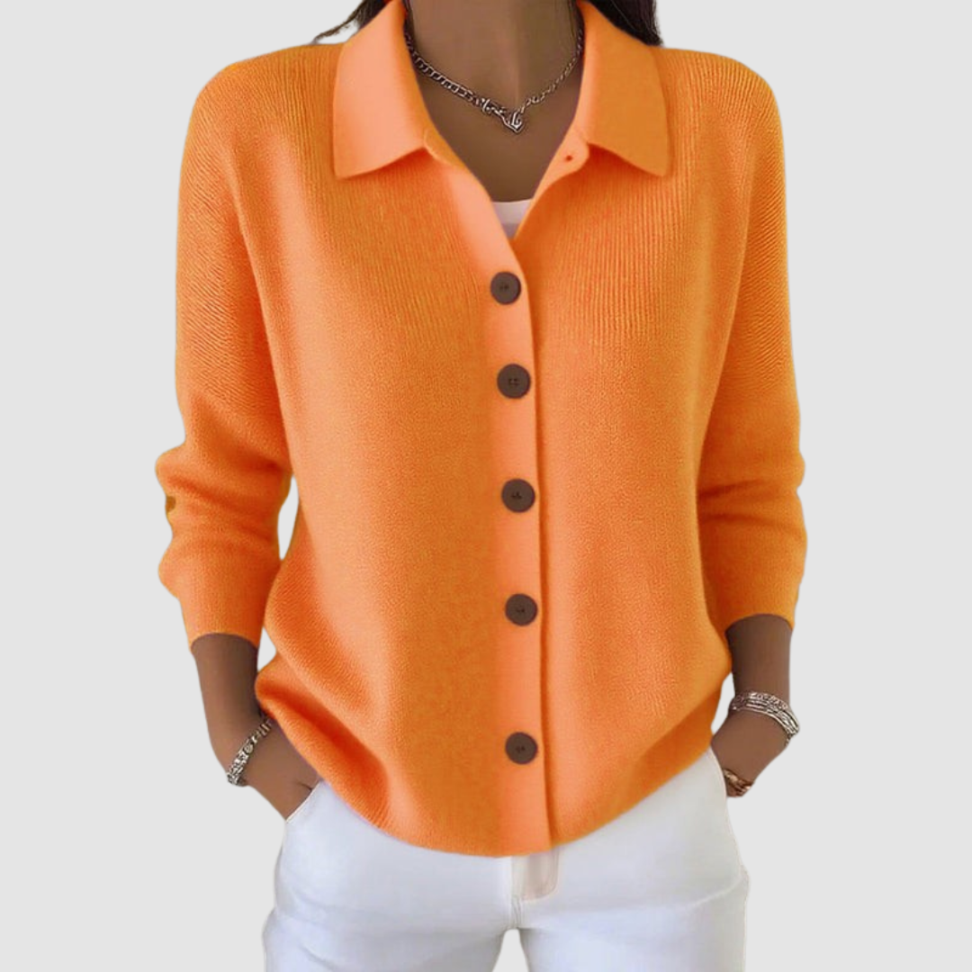 Elena | Button Front Knit Cardigan