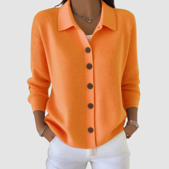 Elena | Button Front Knit Cardigan