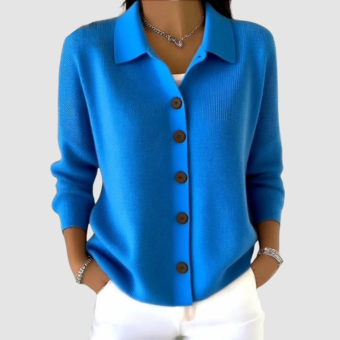 Elena | Button Front Knit Cardigan