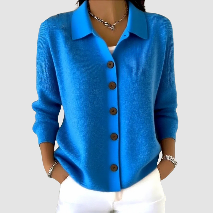 Elena | Button Front Knit Cardigan
