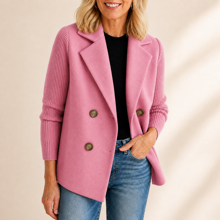 Celeste™ Knit Sleeve Blazer | Effortless Elegance & Everyday Sophistication