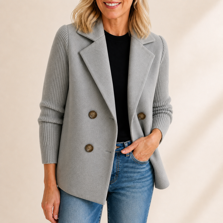 Celeste™ Knit Sleeve Blazer | Effortless Elegance & Everyday Sophistication