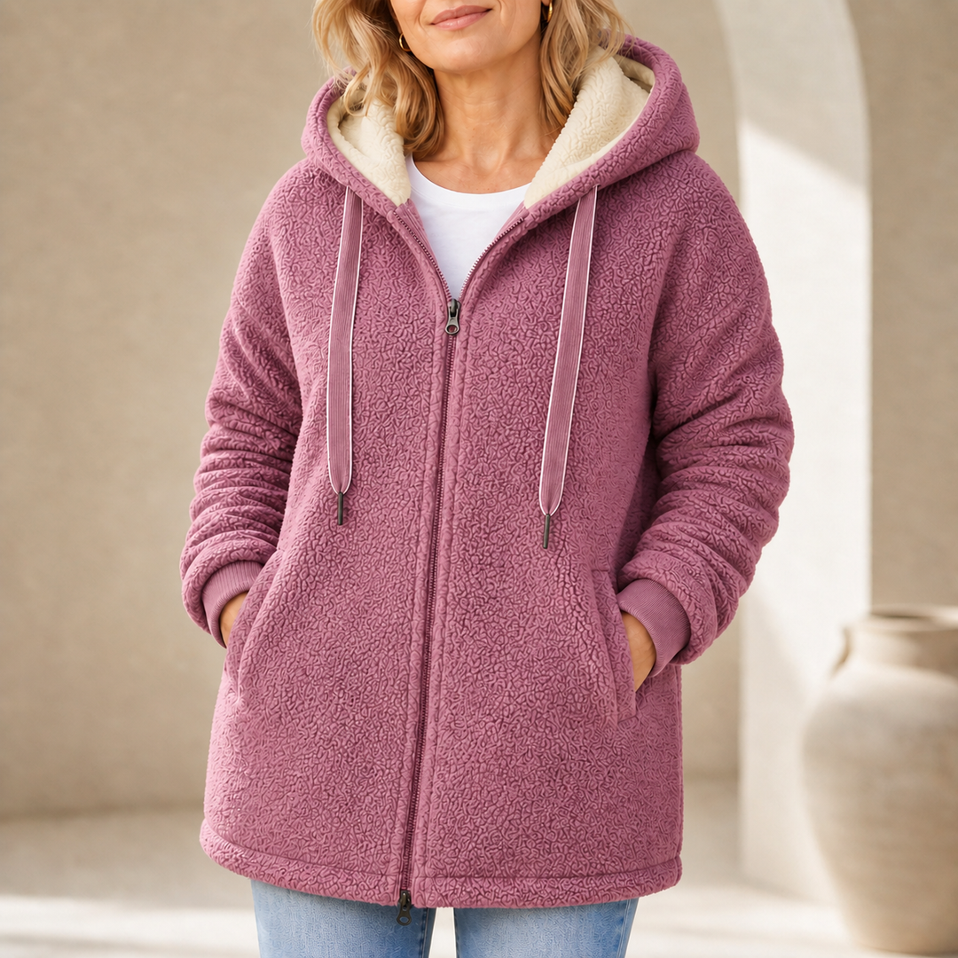Phoebe™ Plush Hooded Coat