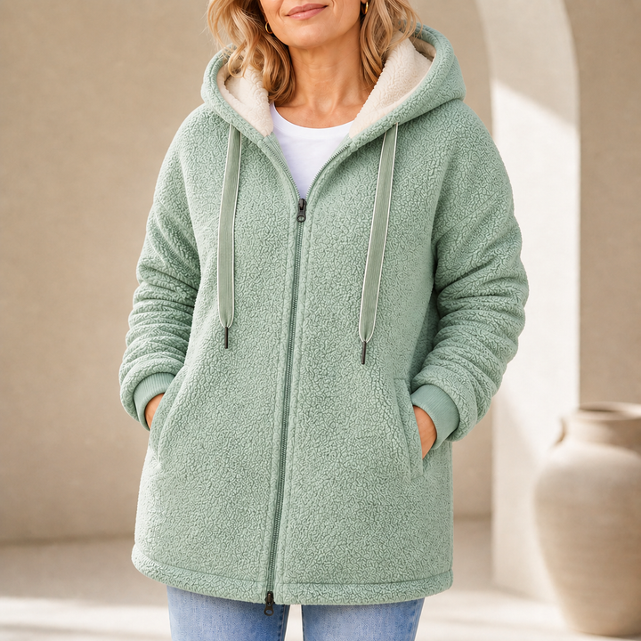 Phoebe™ Plush Hooded Coat