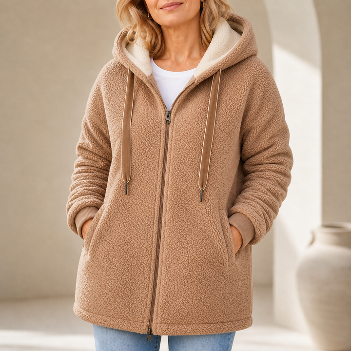 Phoebe™ Plush Hooded Coat