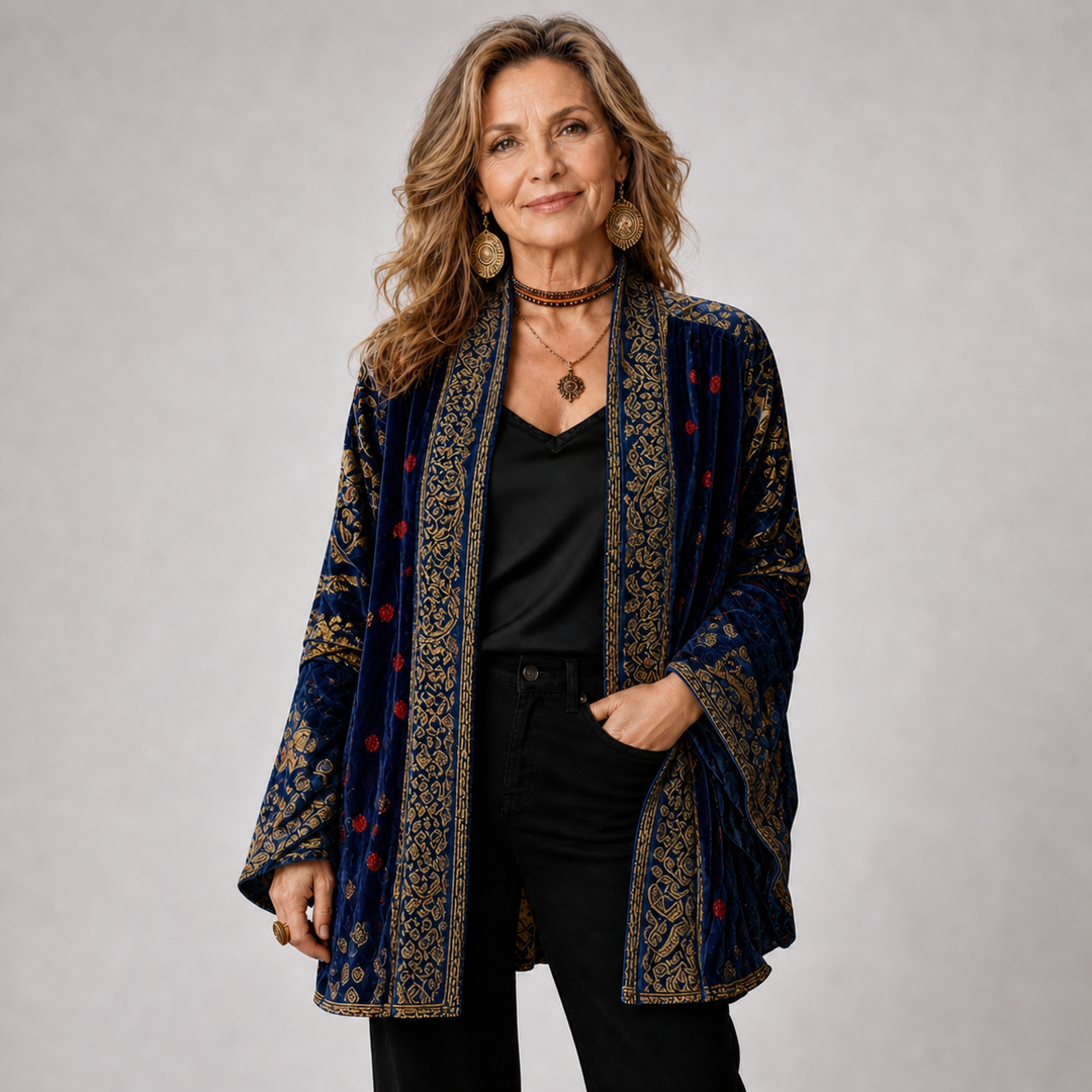 Darcy™ Boho Embroidered Kimono Cardigan