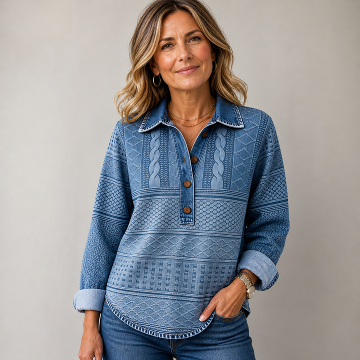 Rowan™ Half-Button Collared Sweatshirt