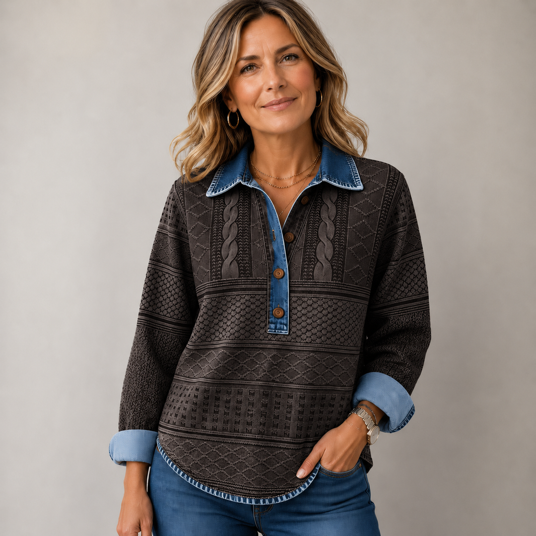 Rowan™ Half-Button Collared Sweatshirt