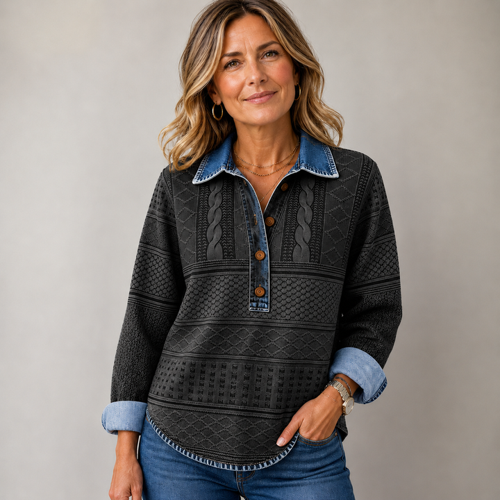 Rowan™ Half-Button Collared Sweatshirt