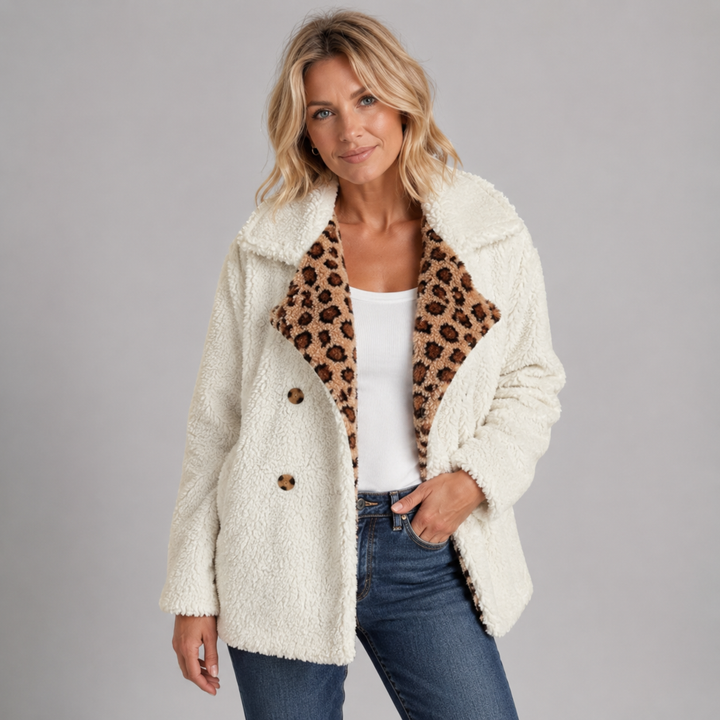 Lori™ Cozy Leopard Teddy Coat