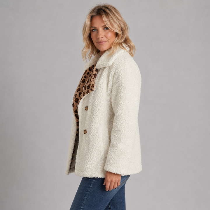 Lori™ Cozy Leopard Teddy Coat