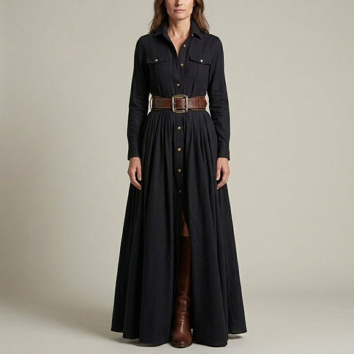 Evelyn Classic Elegant Shirt Dress