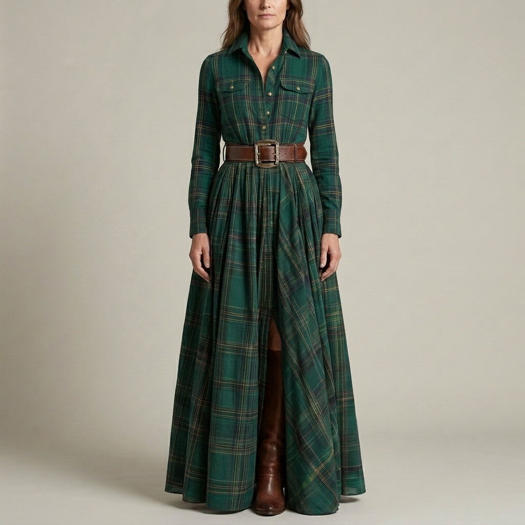 Evelyn Classic Elegant Shirt Dress
