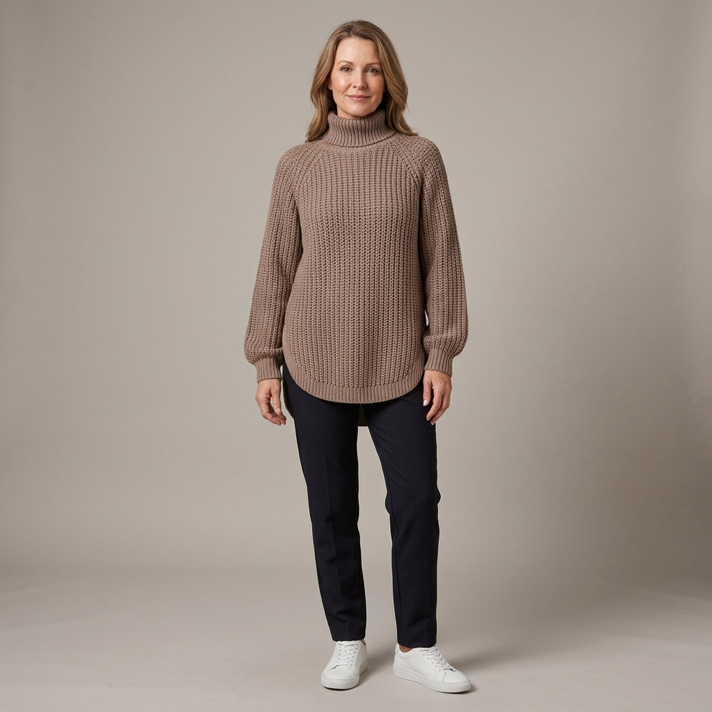Melena Soft Knit Turtleneck Sweater