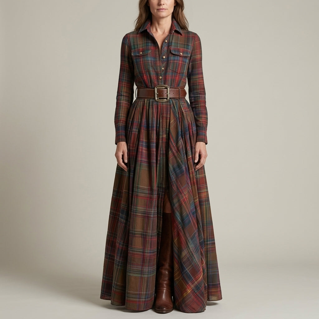 Evelyn Classic Elegant Shirt Dress