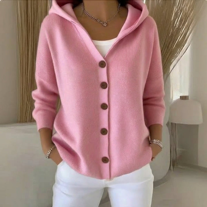 Sienna | Buttoned Hooded Knit Cardigan
