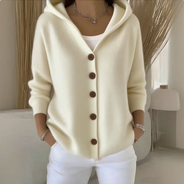 Sienna | Buttoned Hooded Knit Cardigan