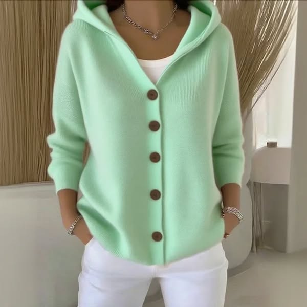 Sienna | Buttoned Hooded Knit Cardigan