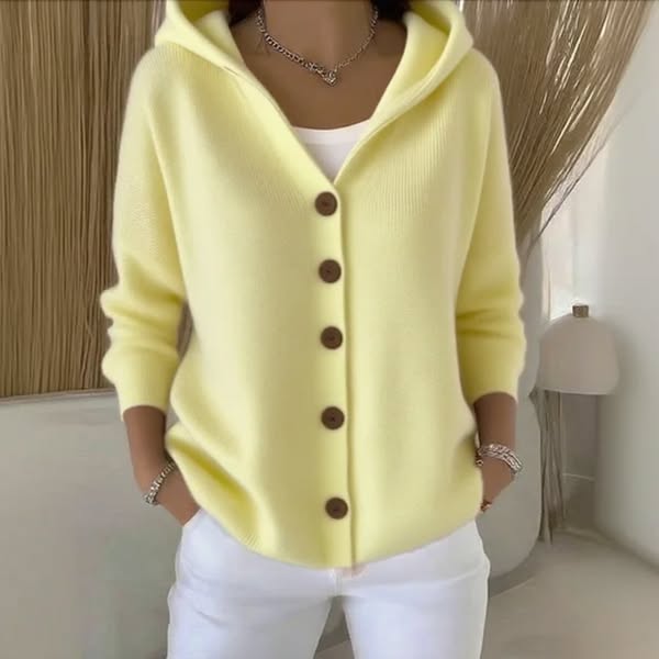 Sienna | Buttoned Hooded Knit Cardigan